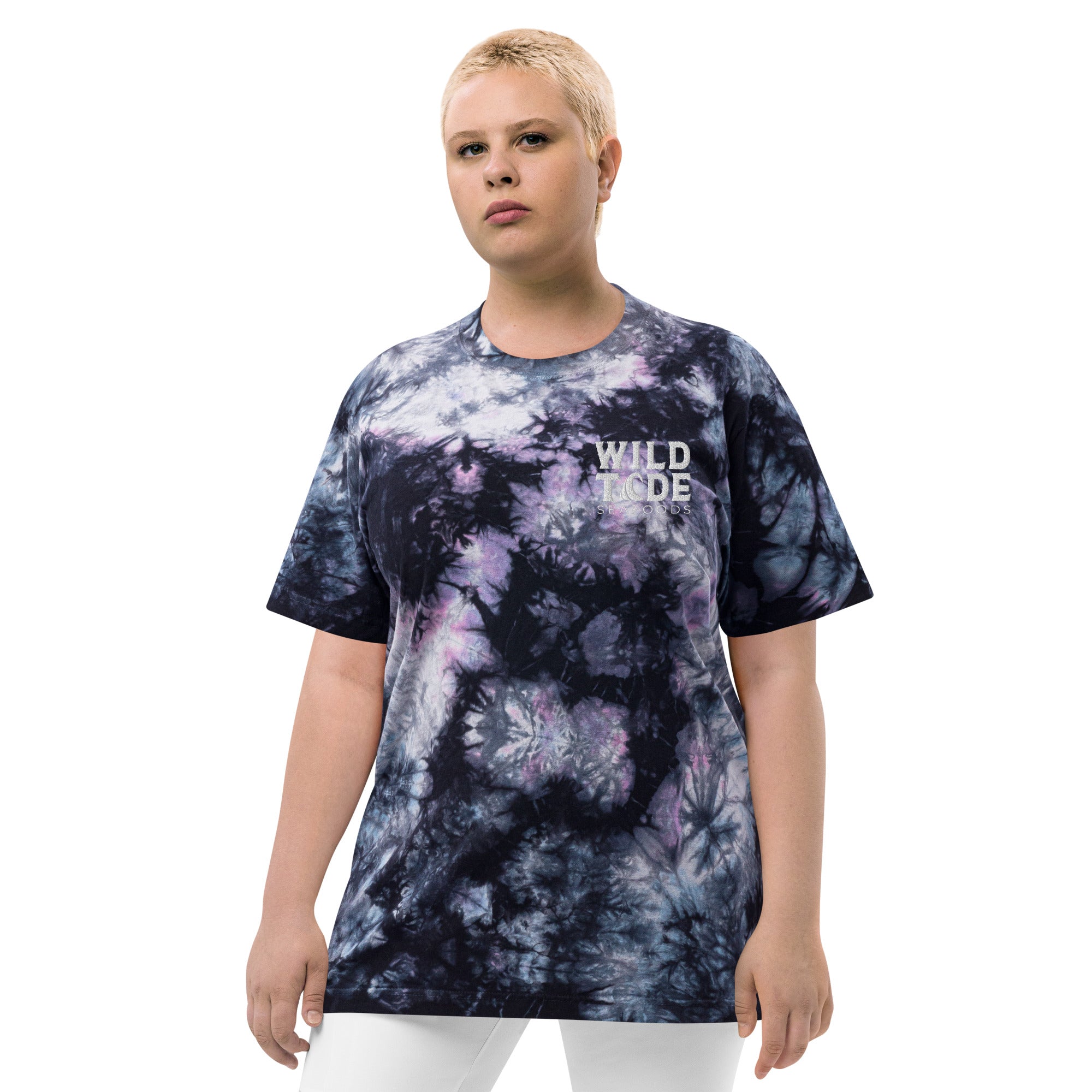 Oversized tie-dye t-shirt - Wild Tide Seafoods