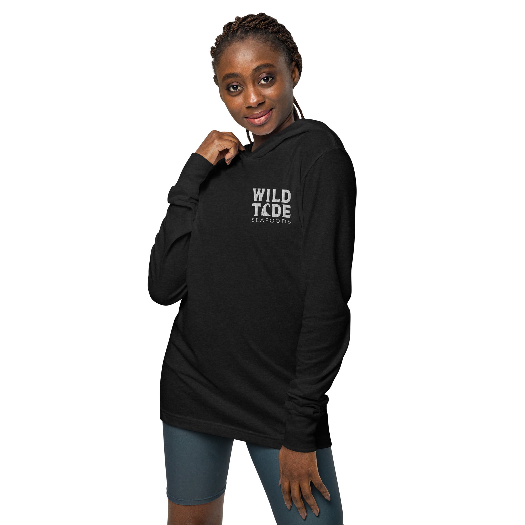 Hooded long-sleeve tee - Wild Tide Seafoods