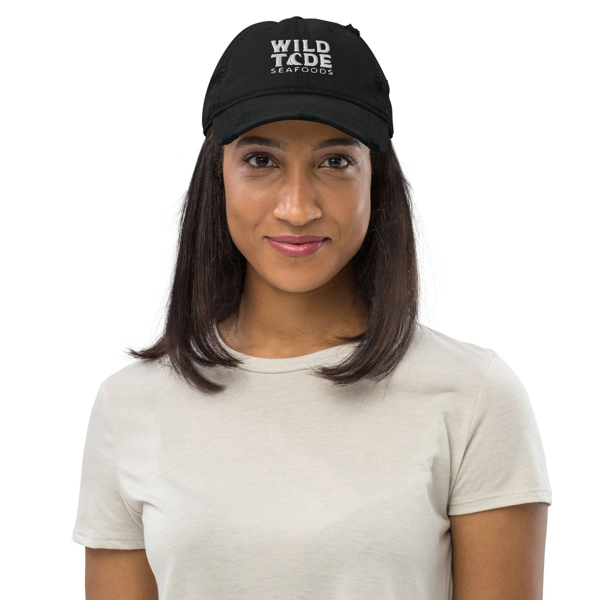 Wild Tide Seafoods Distressed Dad Hat - Wild Tide Seafoods