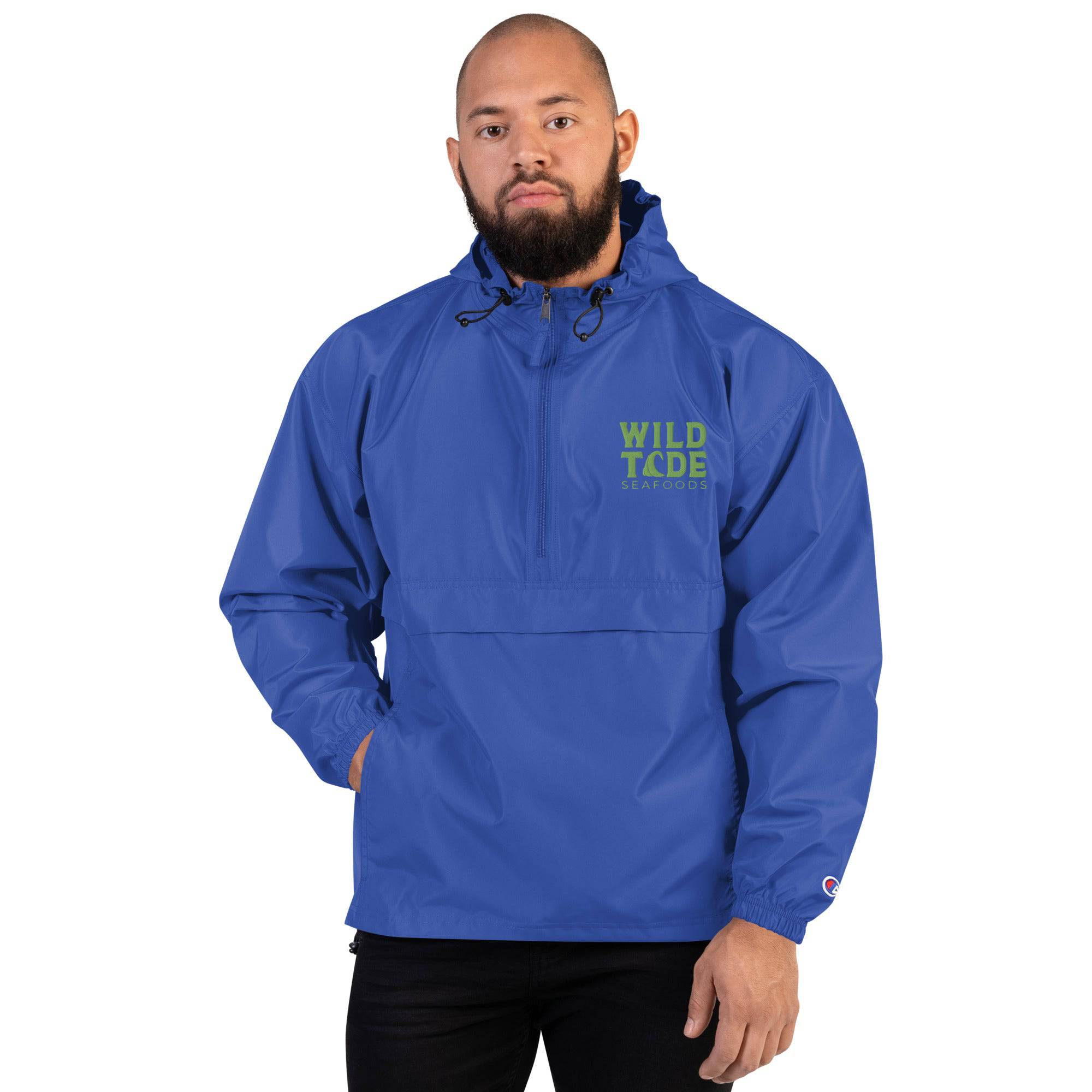 Embroidered Champion Packable Jacket - Wild Tide Seafoods