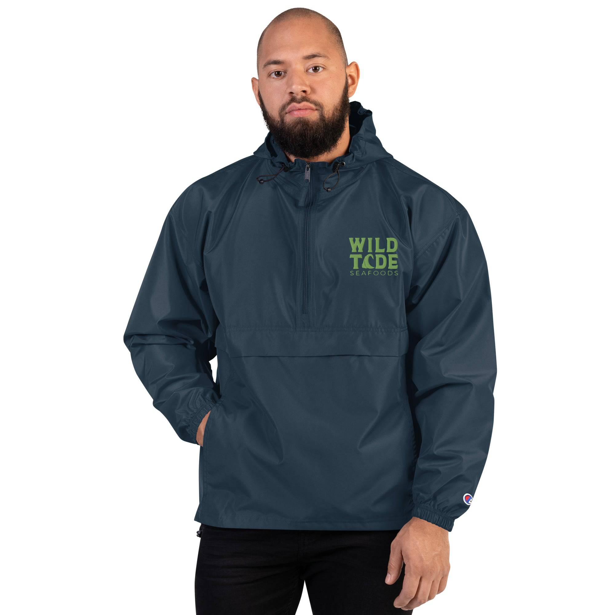 Embroidered Champion Packable Jacket - Wild Tide Seafoods