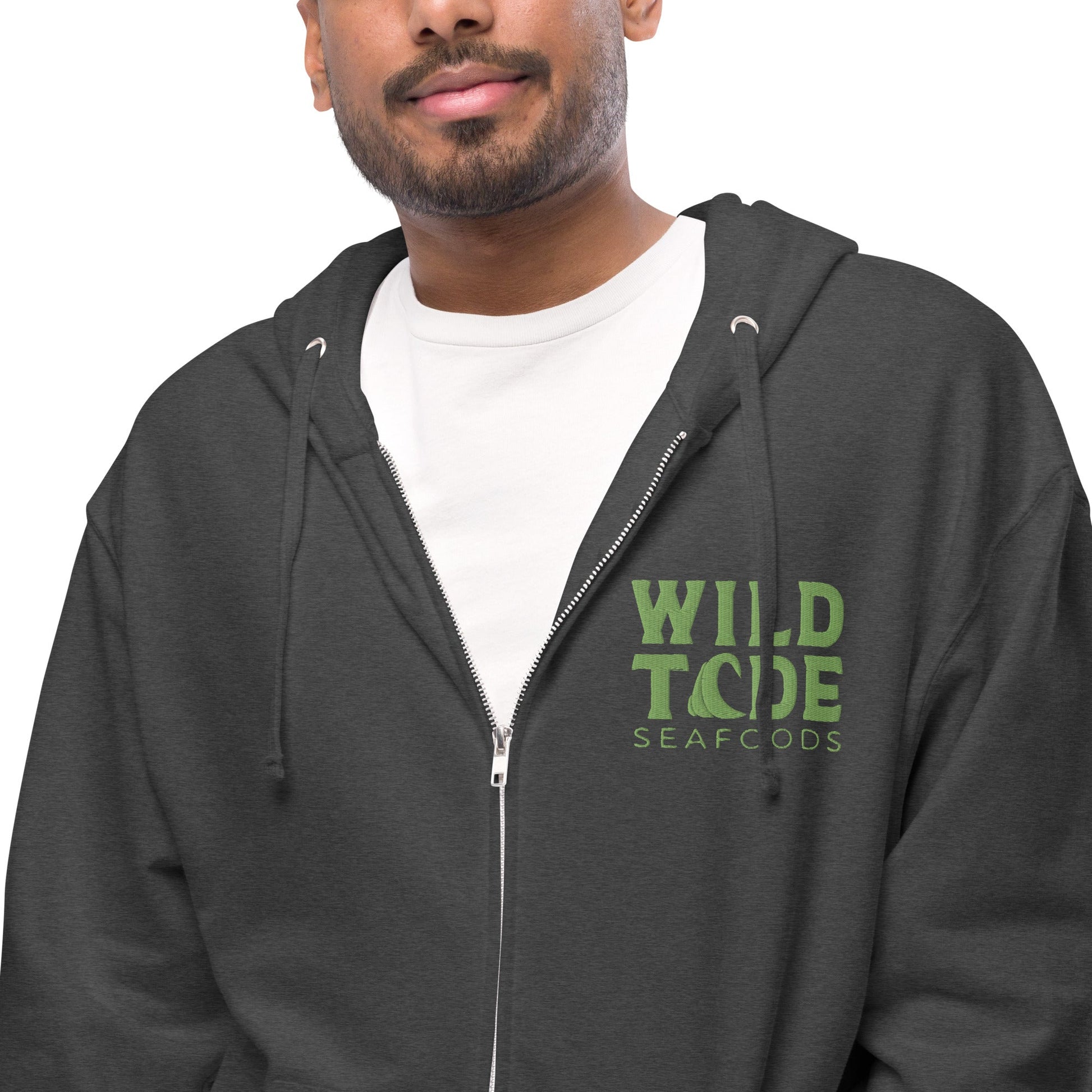 Wild Tide Seafoods Unisex fleece zip up hoodie - Wild Tide Seafoods