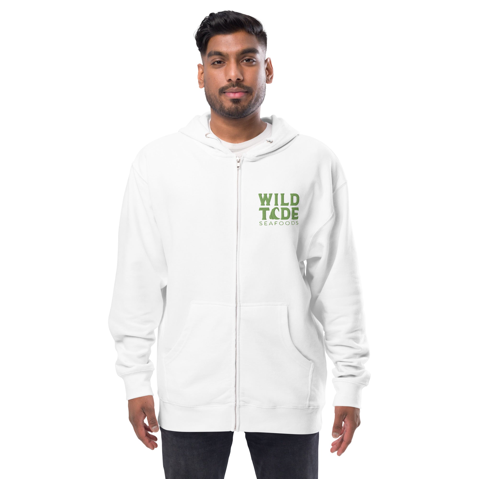 Wild Tide Seafoods Unisex fleece zip up hoodie - Wild Tide Seafoods