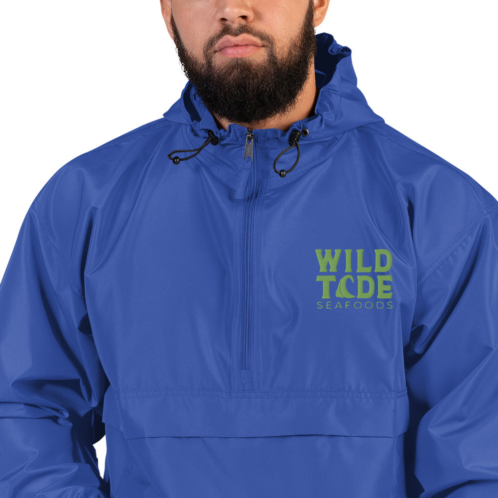 Wild Tide Seafoods Embroidered Champion Packable Jacket - Wild Tide Seafoods