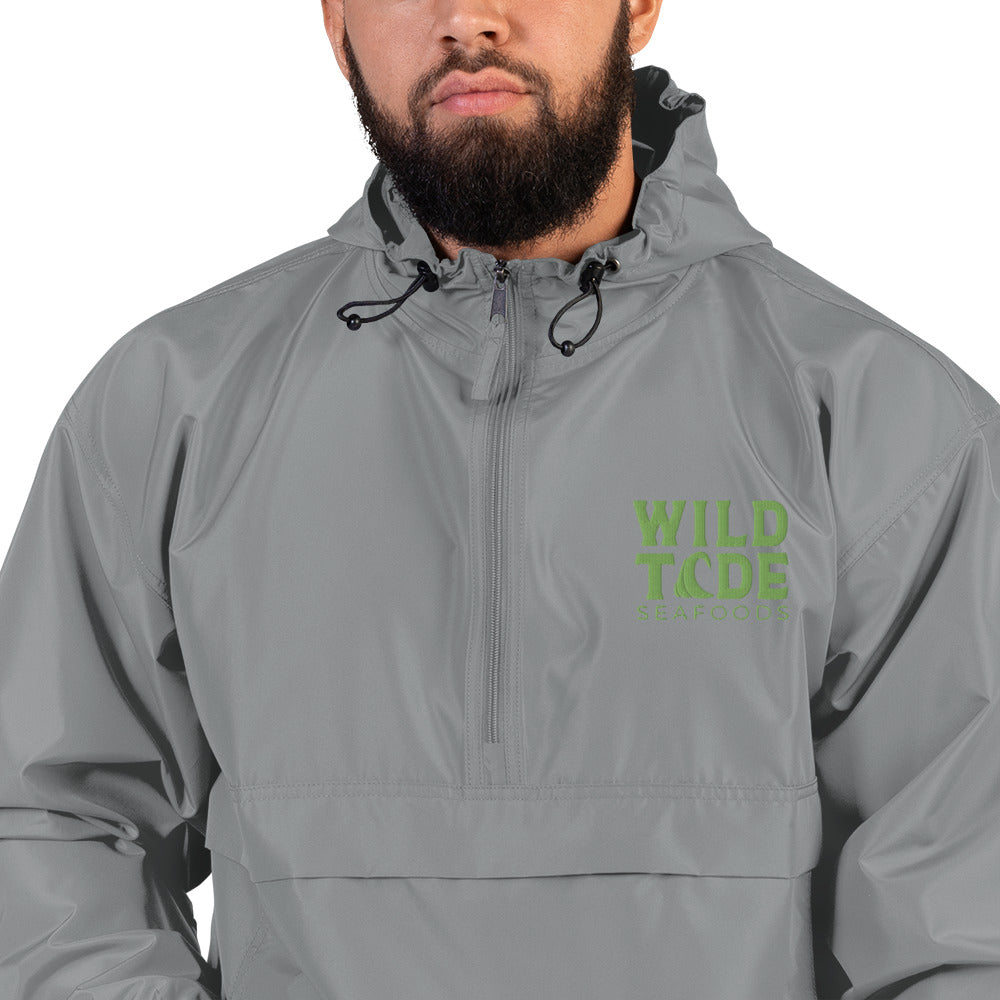 Wild Tide Seafoods Embroidered Champion Packable Jacket - Wild Tide Seafoods