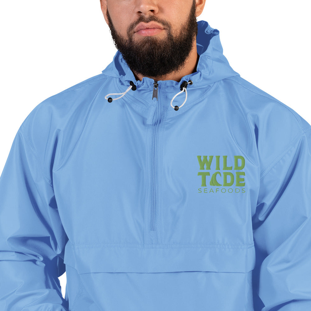 Wild Tide Seafoods Embroidered Champion Packable Jacket - Wild Tide Seafoods