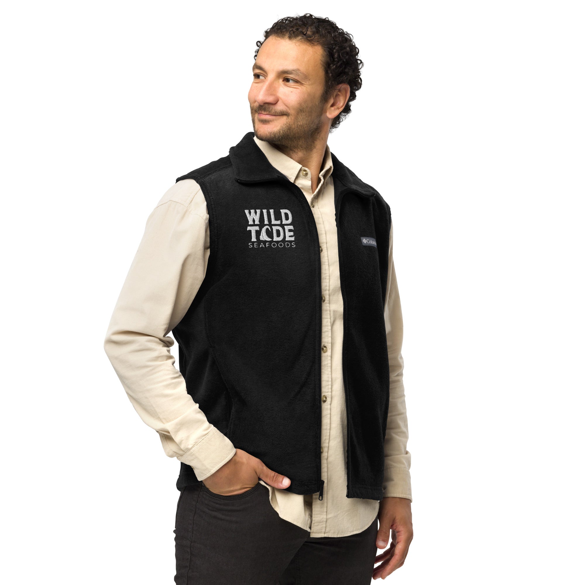 Wild Tide Seafoods Men’s Columbia fleece vest - Wild Tide Seafoods