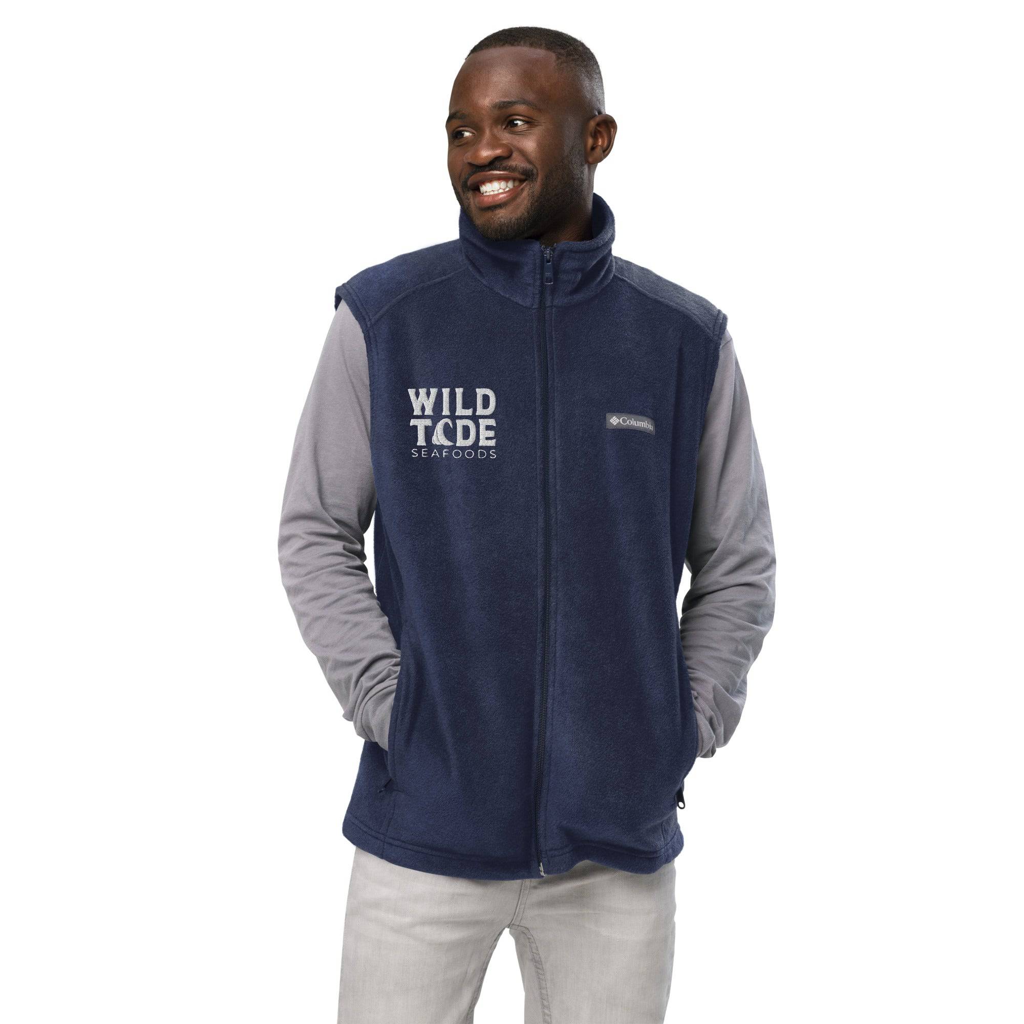 Wild Tide Seafoods Men’s Columbia fleece vest - Wild Tide Seafoods