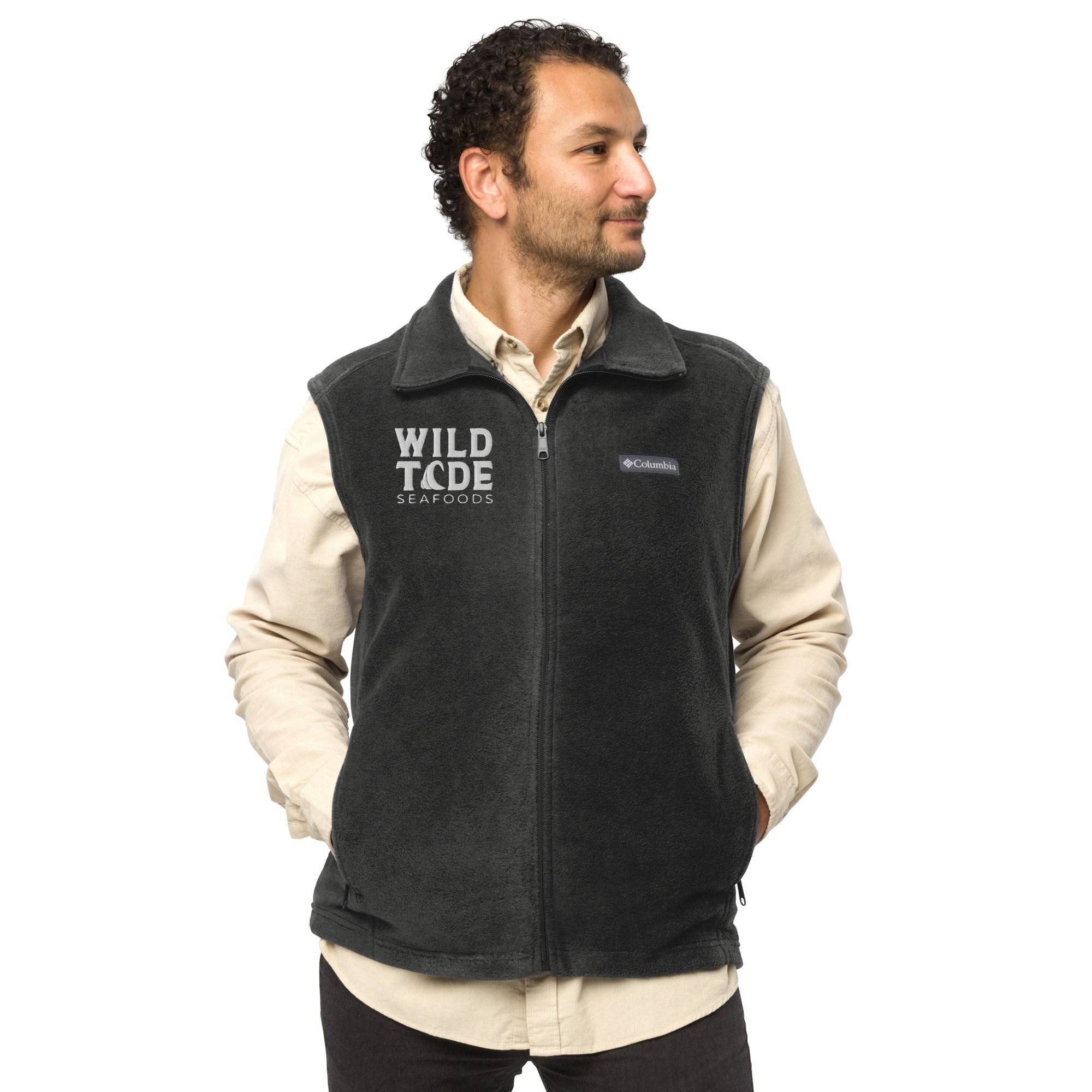 Wild Tide Seafoods Men’s Columbia fleece vest - Wild Tide Seafoods