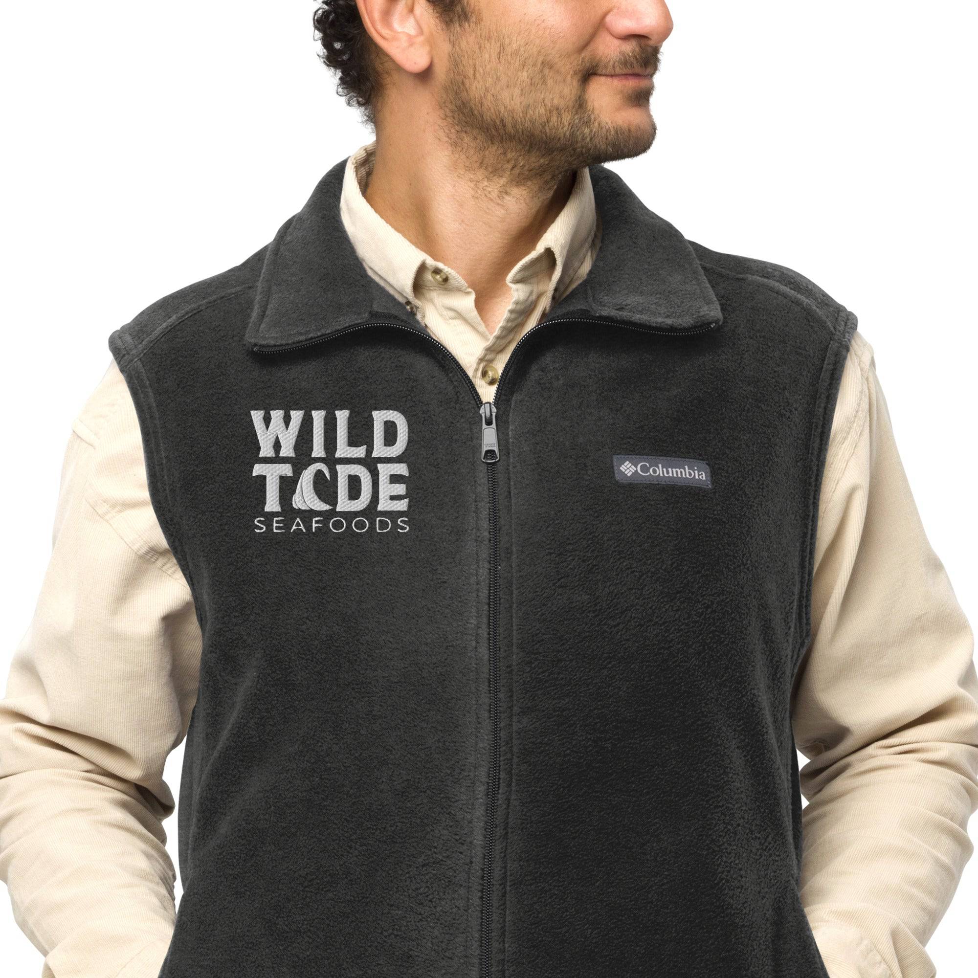 Wild Tide Seafoods Men’s Columbia fleece vest - Wild Tide Seafoods