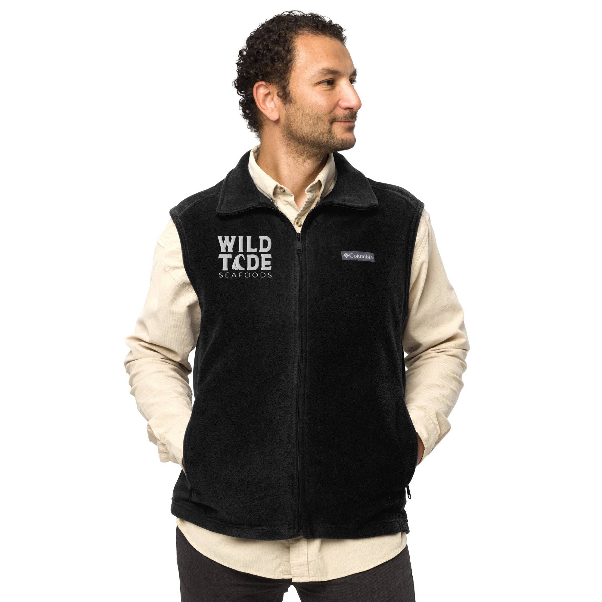 Wild Tide Seafoods Men’s Columbia fleece vest - Wild Tide Seafoods