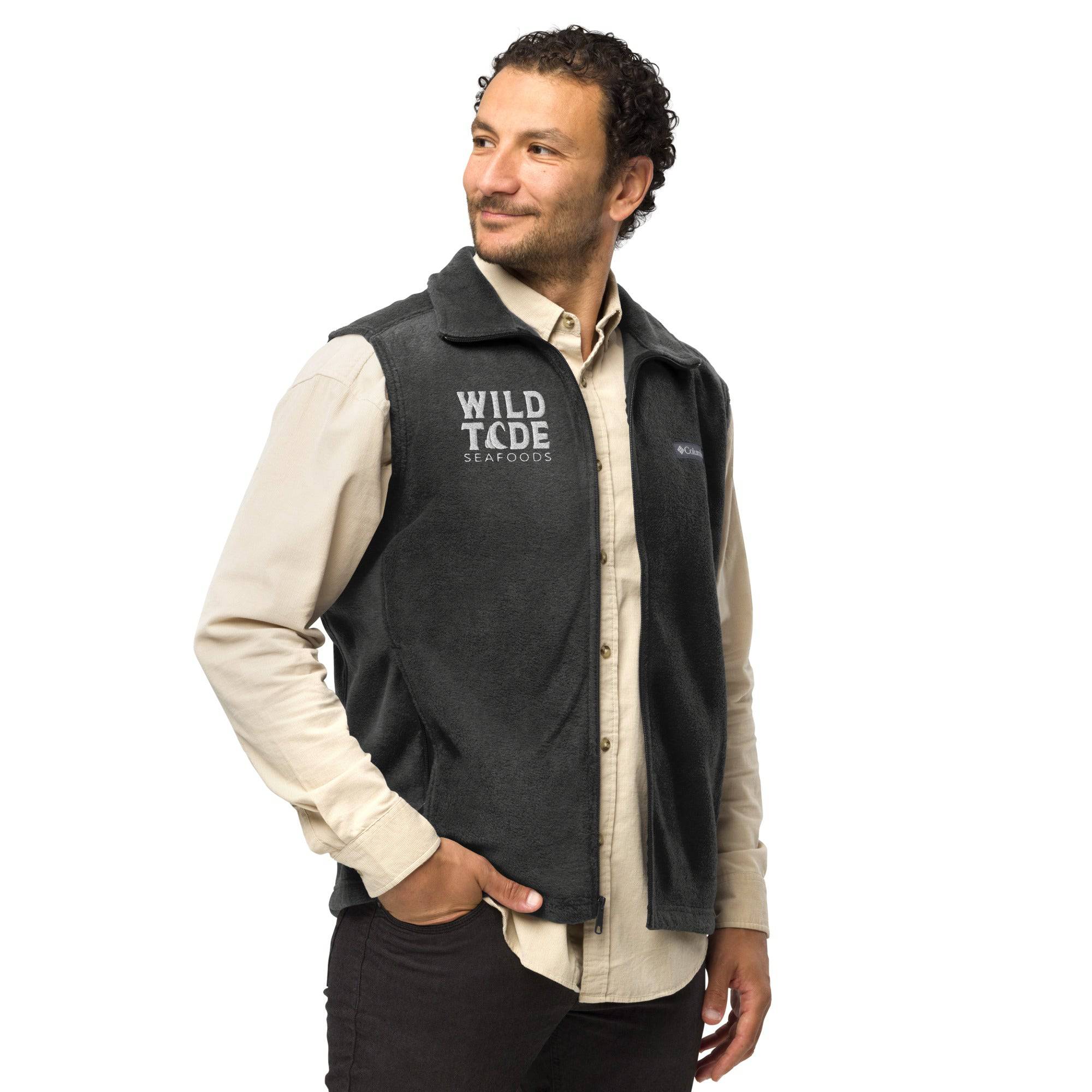 Wild Tide Seafoods Men’s Columbia fleece vest - Wild Tide Seafoods