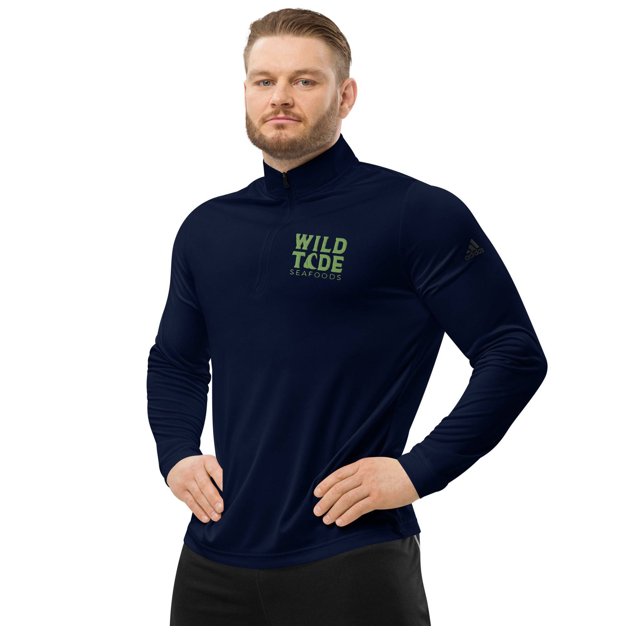 Wild Tide Seafoods Quarter zip pullover - Wild Tide Seafoods