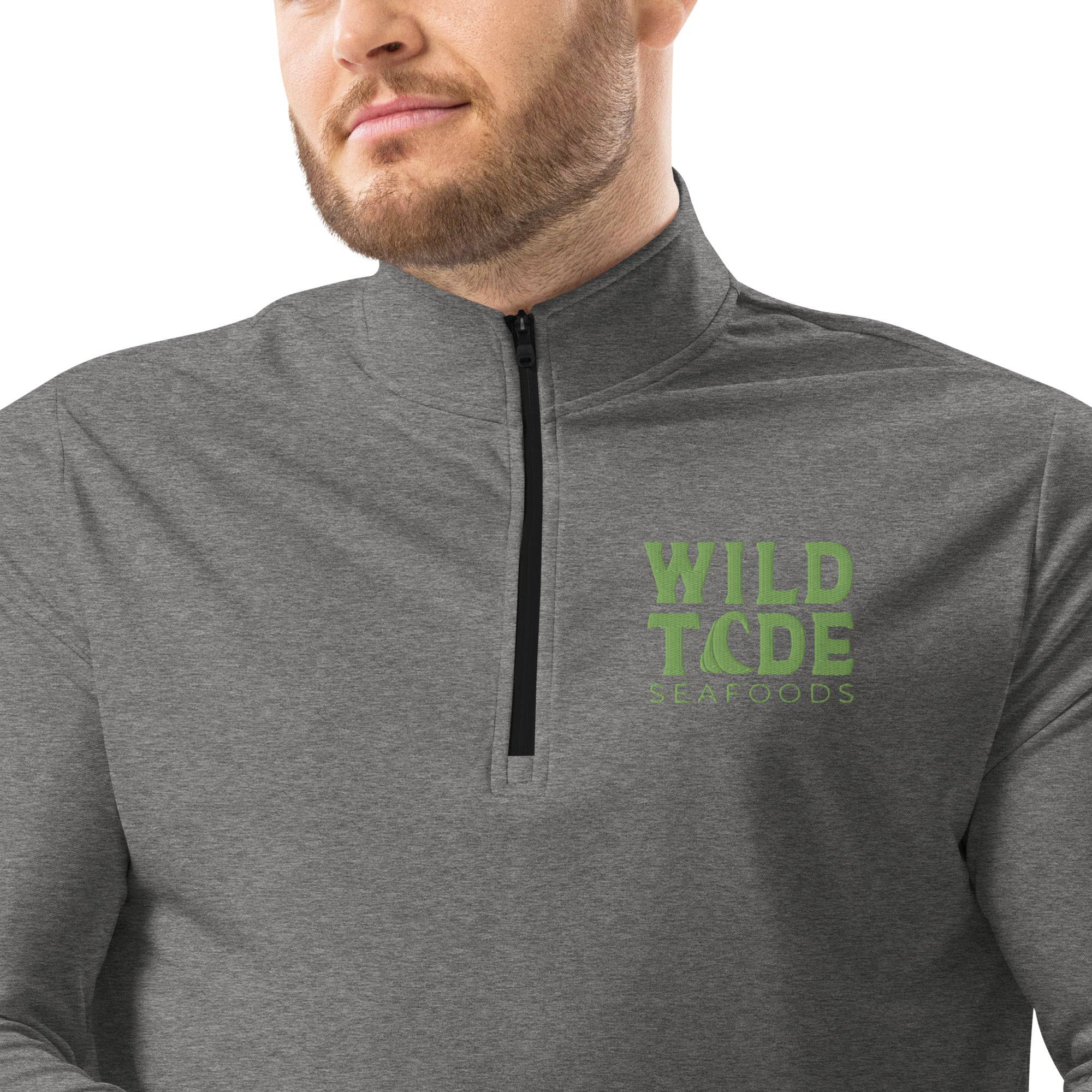 Wild Tide Seafoods Quarter zip pullover - Wild Tide Seafoods