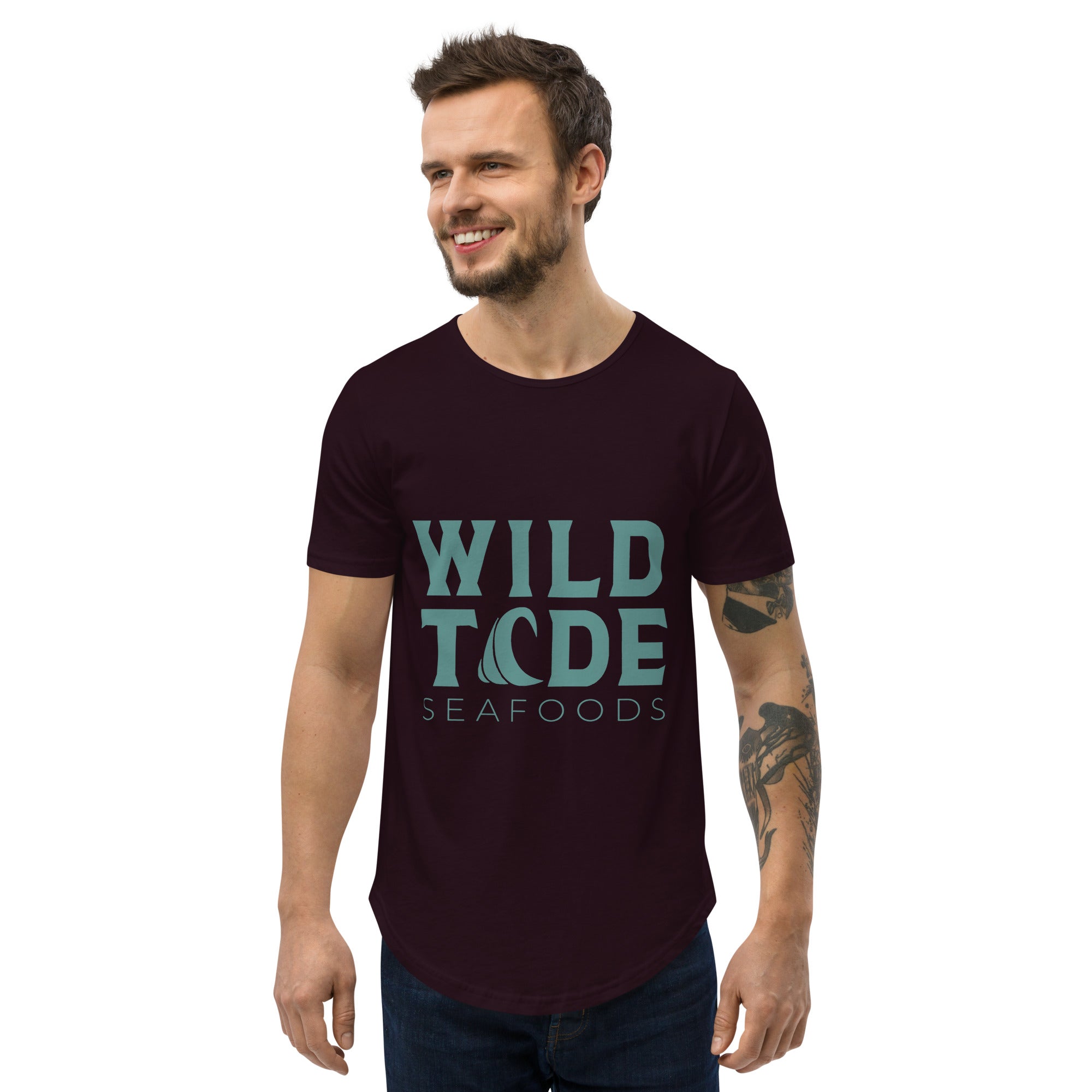 Wild Tide Seafoods Men's Curved Hem T-Shirt - Wild Tide Seafoods