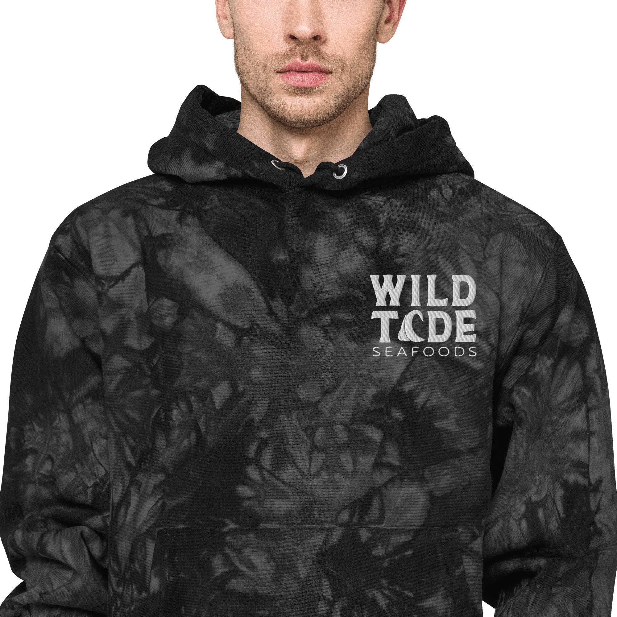 Wild Tide Seafoods Unisex Champion tie-dye hoodie - Wild Tide Seafoods