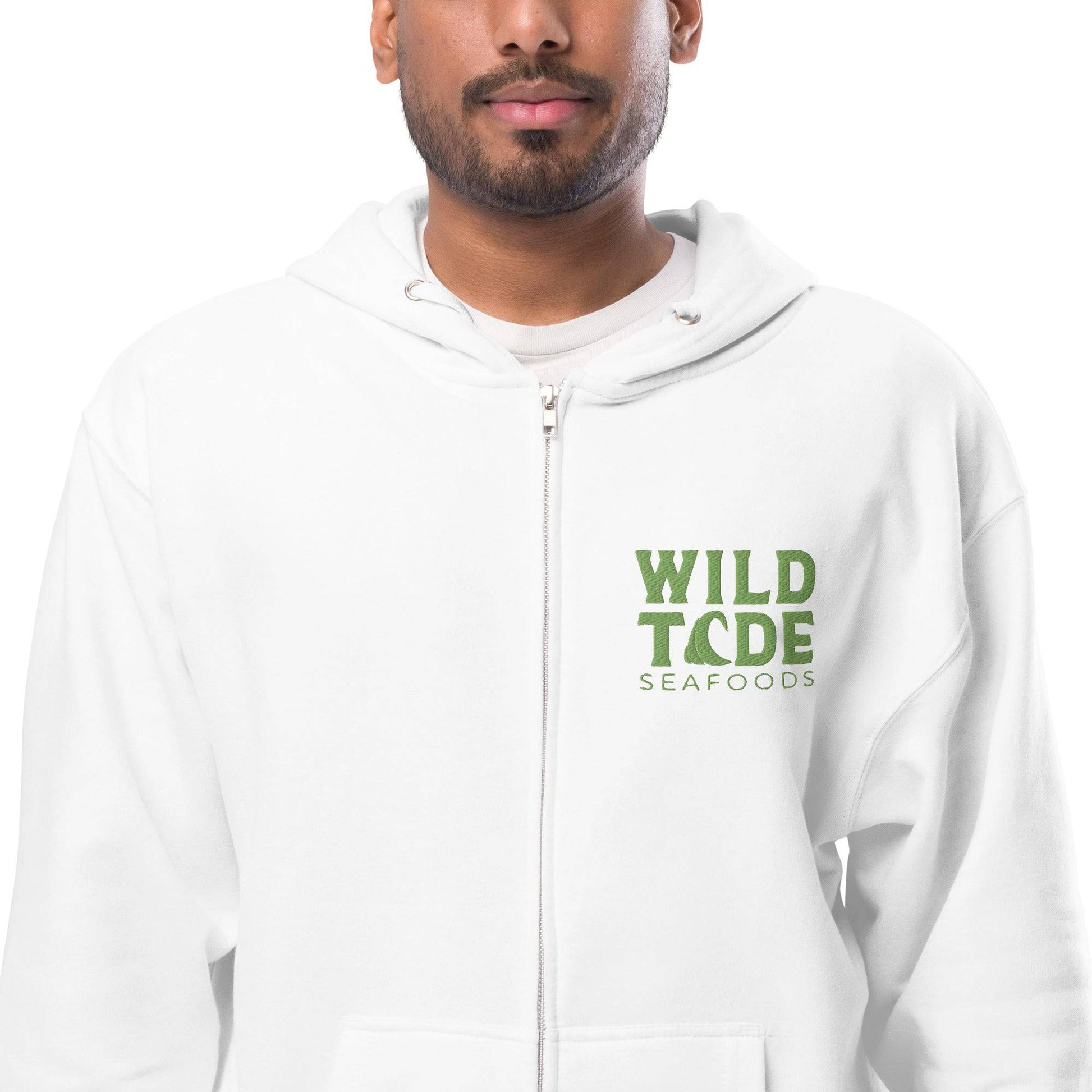 Wild Tide Seafoods Unisex fleece zip up hoodie - Wild Tide Seafoods