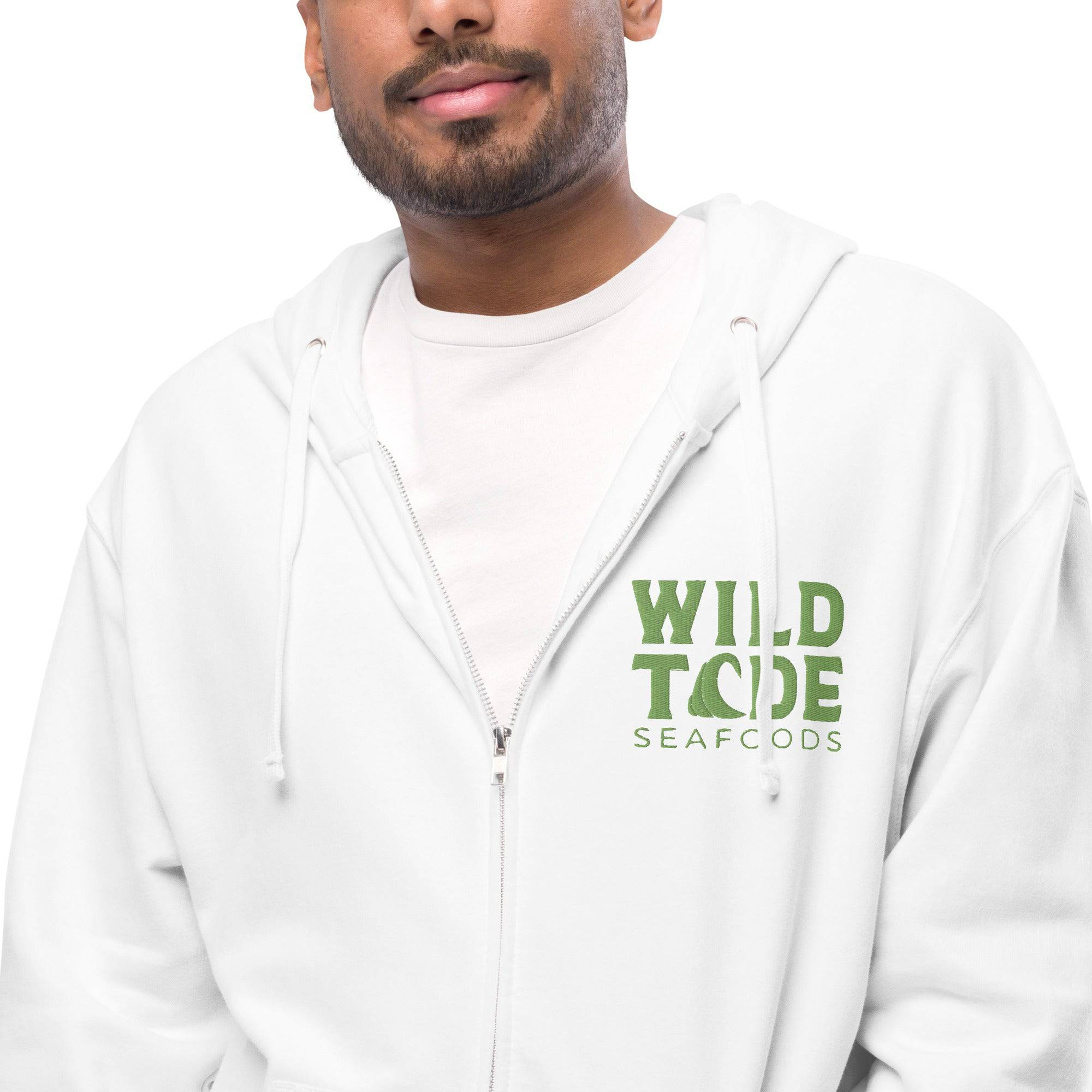 Wild Tide Seafoods Unisex fleece zip up hoodie - Wild Tide Seafoods