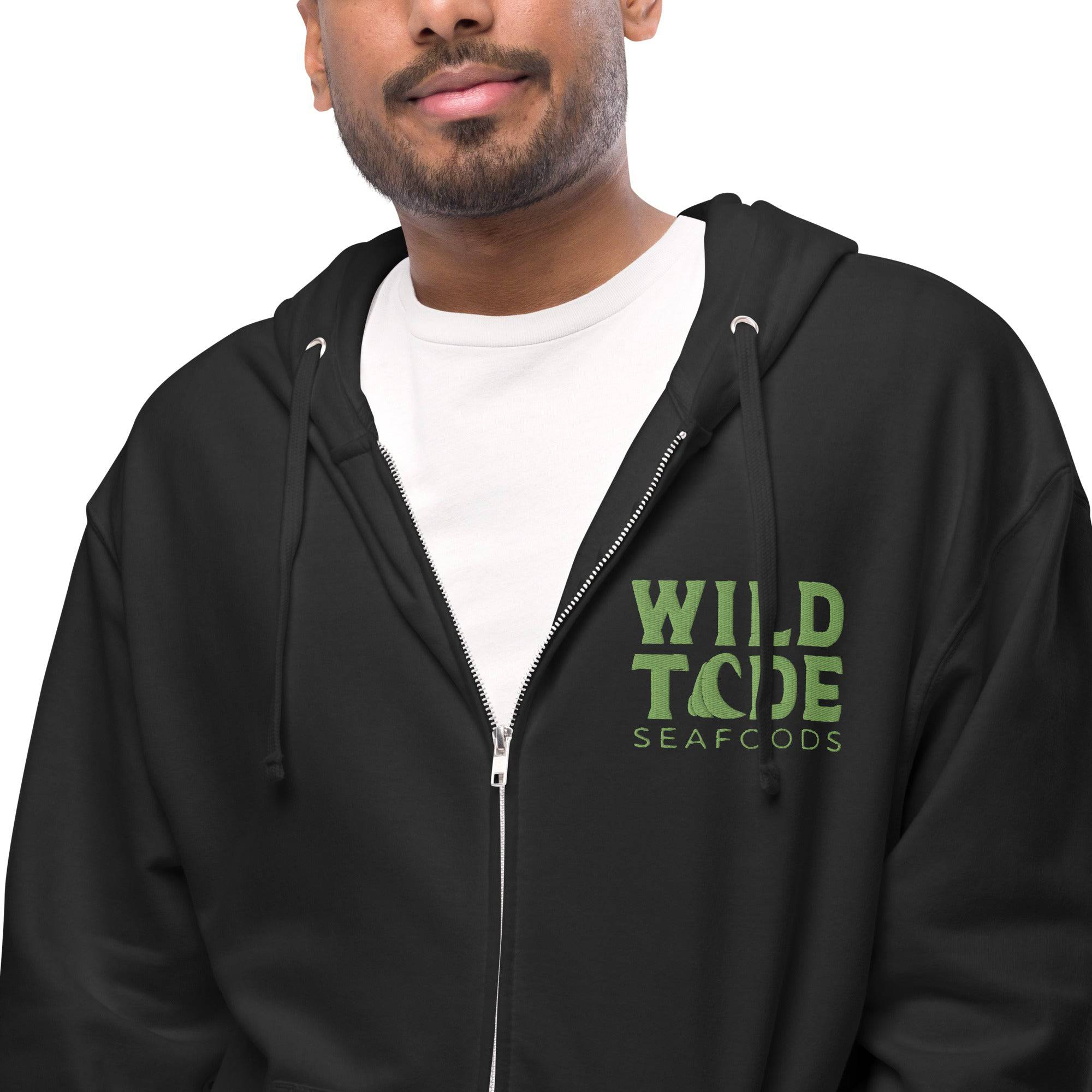 Wild Tide Seafoods Unisex fleece zip up hoodie - Wild Tide Seafoods