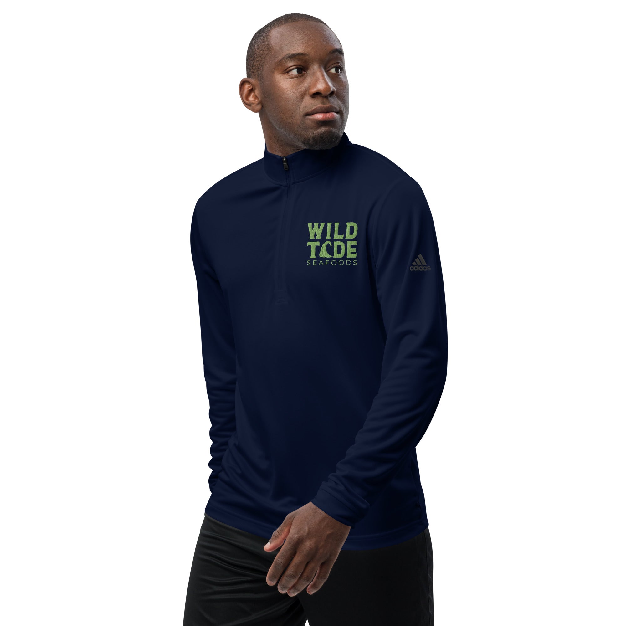 Wild Tide Seafoods Quarter zip pullover - Wild Tide Seafoods