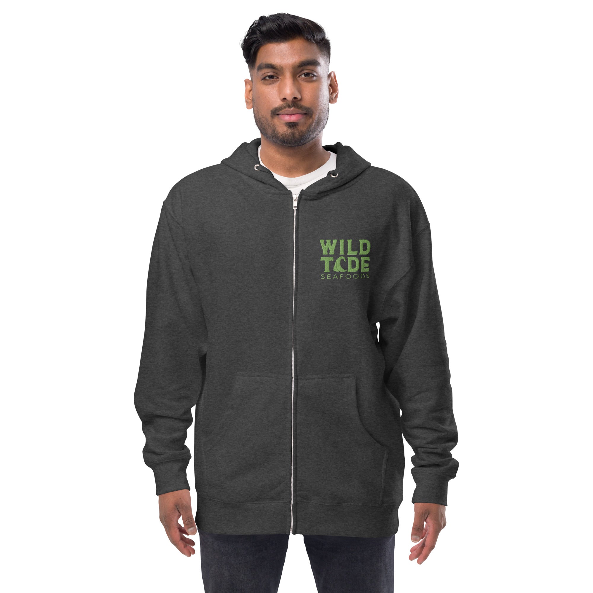 Wild Tide Seafoods Unisex fleece zip up hoodie - Wild Tide Seafoods