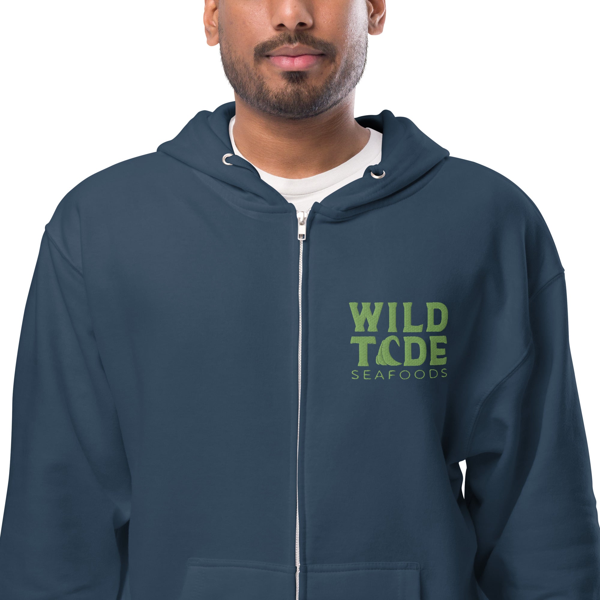 Wild Tide Seafoods Unisex fleece zip up hoodie - Wild Tide Seafoods