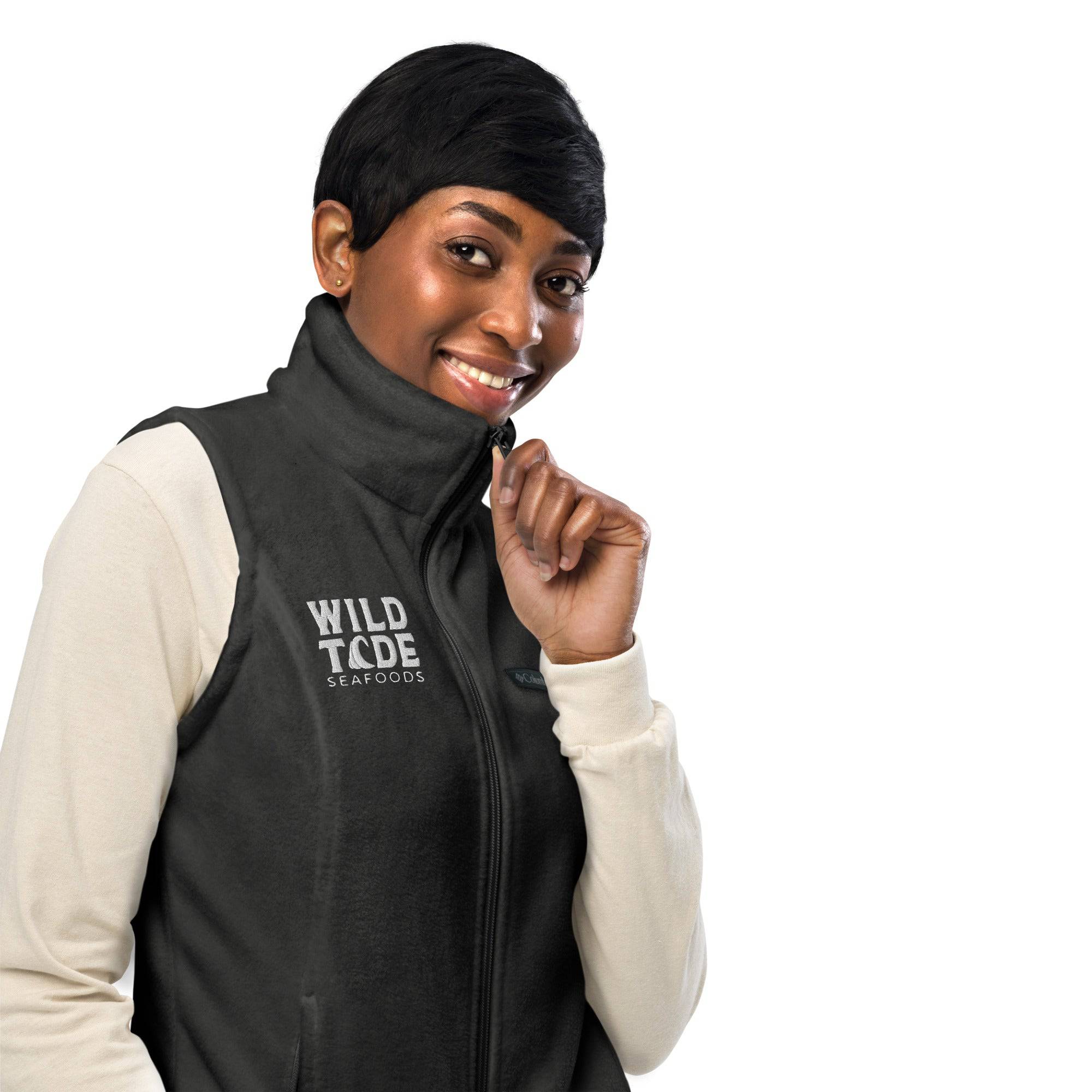 Wild Tide Seafoods Women’s Columbia fleece vest - Wild Tide Seafoods